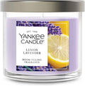 Yankee Candle Small Tumbler Scented Candle with up to 40 Hour Burn Time, Premium Plant Wax Blend for Consistent Burn, 4.3 oz Tumbler Candle with Room Filling Fragrance, Lemon Lavender