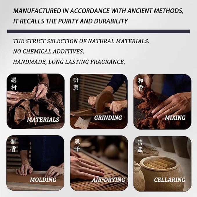 Agarwood Incense Sticks with Holder for Aromatherapy and Energy Clearing Stress Relief (Agarwood)