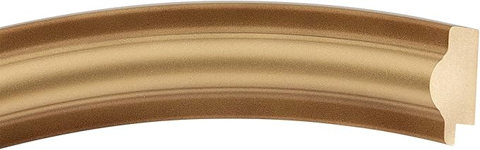 OVALCREST Round Beveled Wall Mirror for Home Decor - Philadelphia Style - Desert Gold - 22x22 Outside Dimensions