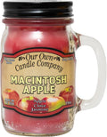 Our Own Candle Company, Macintosh Apple Scented Mason Jar Candle, 100 Hour Burn Time,13 Ounces