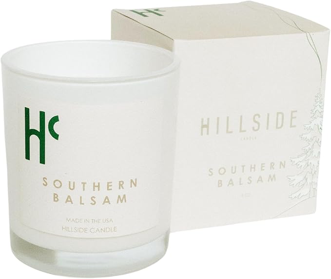 Southern Balsam Single Wick Soy Candles, Luxury Scented Candles for Home - Up to 60 Hour Burn Time, Cruelty-Free Soy Wax Blend - Cedarwood Fragrance, Notes of Eucalyptus & Amber (9 oz)