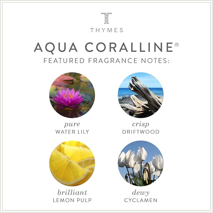Thymes Aqua Coralline Pura Smart Home Plug-in Diffuser Refills - Pack of 2