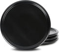 Stone Lain Eden 4-Piece Salad Plate Set Stoneware, Black