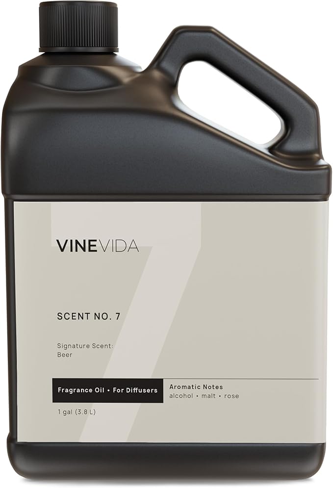 VINEVIDA [128 Fl Oz] Beer Fragrance Oil for Cold Air Diffusers, Essential Oils for Diffuser Oil Refill & Air Freshener Room Spray