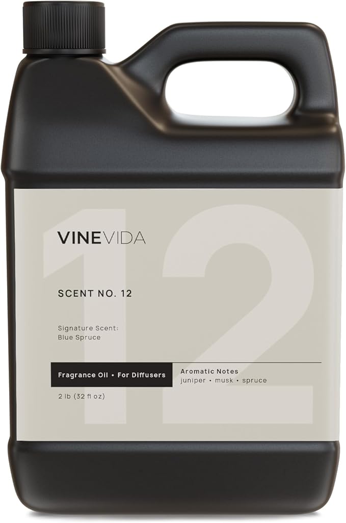 VINEVIDA [32 Fl Oz] Blue Spruce Fragrance Oil for Cold Air Diffusers, Essential Oils for Diffuser Oil Refill & Air Freshener Room Spray