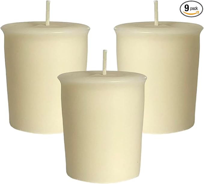 Mister Candle Spring/Summer Votive Collection Handmade Scented Votive Candles Bulk, Small Candles with Premium Wax & Essential Oils, 15 Hour Burn Time, Made in USA, (Set of 9, Orange Blossom)