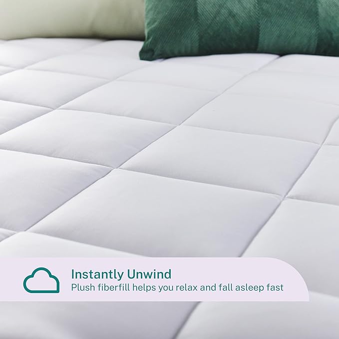 Sleep Innovations Dual Layer 4 Inch Memory Foam Mattress Topper, California King Size, Ultra Soft Support, 3 Inch Cooling Gel Memory Foam Plus 1 Inch Fluffy Pillow Top Cover