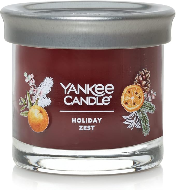 Yankee Candle Holiday Zest Scented, Signature 4.3oz Small Tumbler Single Wick Candle, Over 20 Hours of Burn Time, Christmas | Holiday Candle