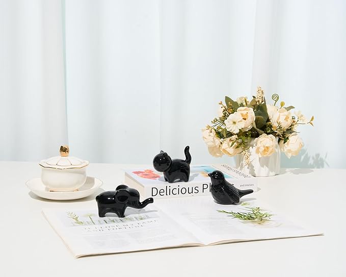 Small Elephant Statue Good Luck 2-Pack 4 inch Shiny Silver Accent Small Knick Knacks Gifts, for Home Office Shelf Desk Coffee Table Decoration