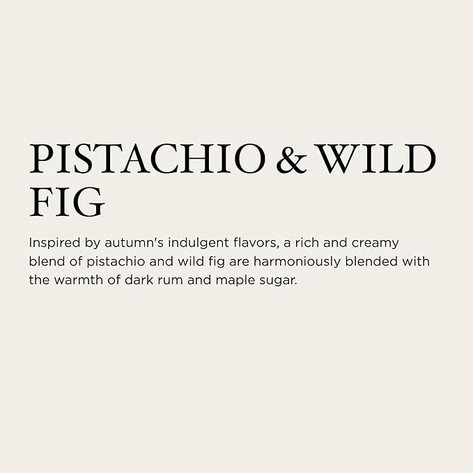 NEST New York Scented 3-Wick Candle, Pistachio & Wild Fig - 21.2 oz - Up to 100-Hour Burn Time - Reusable Glass Vessel