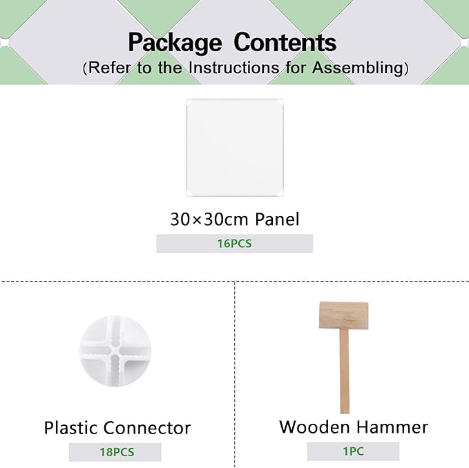 C&AHOME Cube Storage Organizer, 4-Cube Shelves Units, Closet Cabinet, DIY Plastic Modular Book Shelf Ideal for Bedroom, Living Room, Office, 24.8" L x 12.4" W x 24.8" H Milky UPCS04M
