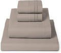 Mellanni Queen Sheets Set - 4 PC Iconic Collection Bedding - Hotel Luxury, Extra Soft, Cooling Bed Sheets - Wrinkle, Fade, Stain Resistant (Queen, Tan)