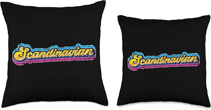 Scandinavian Scandinavic Scandinavia Roots Nordic Throw Pillow