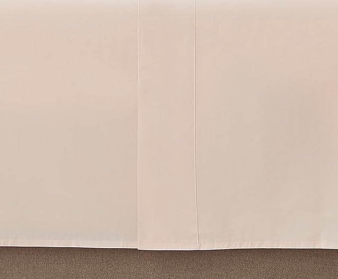 Linen Closet 100% Organic Cotton King Sheet 4 Pcs Set – Crisp Percale, Lightweight & Breathable– Light Pink Bed Sheets,Deep Pocket up to 18”– Naturally Cooling, Soft, Eco-Friendly,All Season Comfort