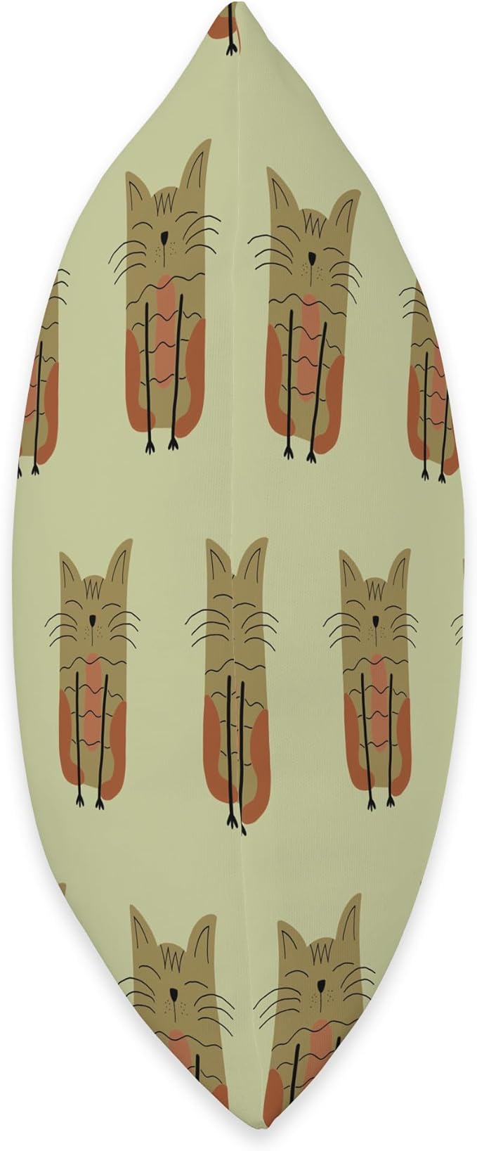 Cute Scandinavian Animals Designs Scandinavian Cat Boho Pattern Throw Pillow, 16x16, Multicolor