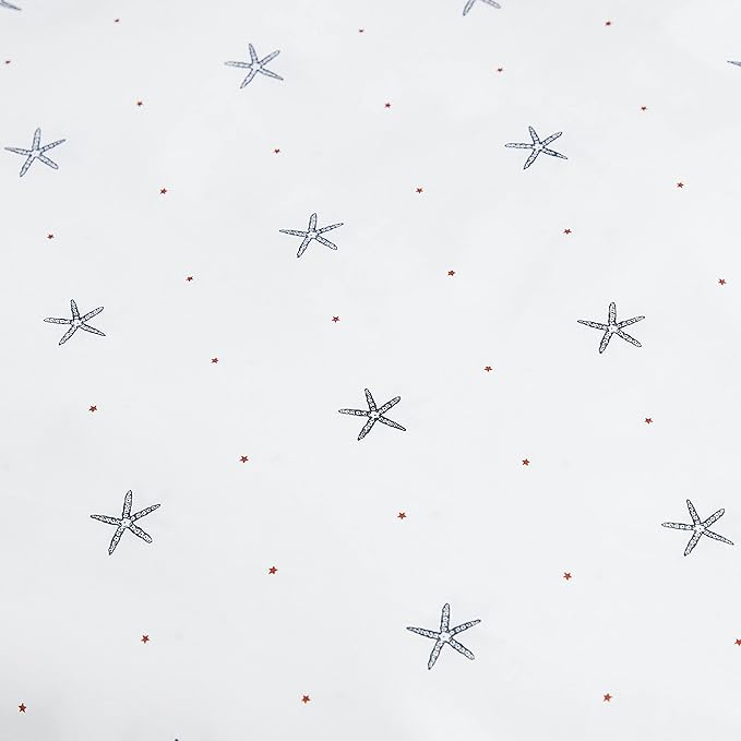 Nautica - Twin XL Sheets, Cotton Percale Bedding Set, Fully Elasticized, Ideal Dorm Essentials (Star Spangled Coastal Navy, Twin XL)