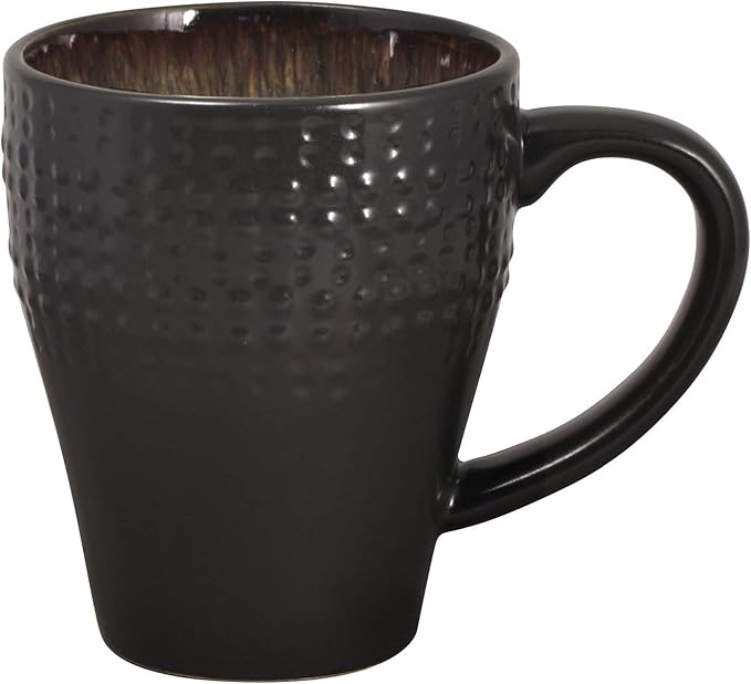 Pfaltzgraff Cambria 16-Piece Stoneware Dinnerware Set, Service for 4, Dark Brown
