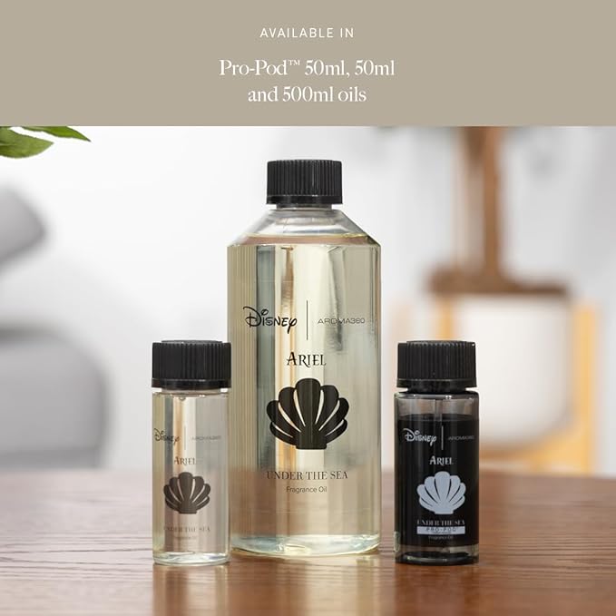 Aroma360 | Disney Under The Sea Fragrance Oil Blend | The Little Mermaid | Princess Ariel | Luxury Essential Oil Diffuser | Aromatherapy Scent Diffuser Oil | Bergamot, Ivy and Ocean 1.7 fl oz, 50 mL