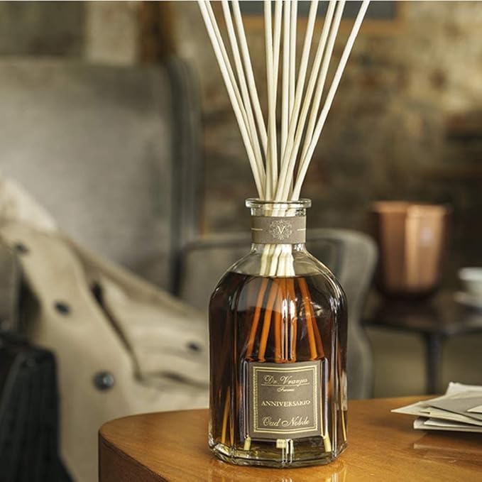 Dr. Vranjes - Oud Nobile 1250 ml Diffuser + Double Pack of White Sticks (3 Pieces Bundle)- Luxury Home Fragrance, Made in Italy, Main Scent: Oriental, Olfactory Pyramid: Bergamot, Oud, Myrrh