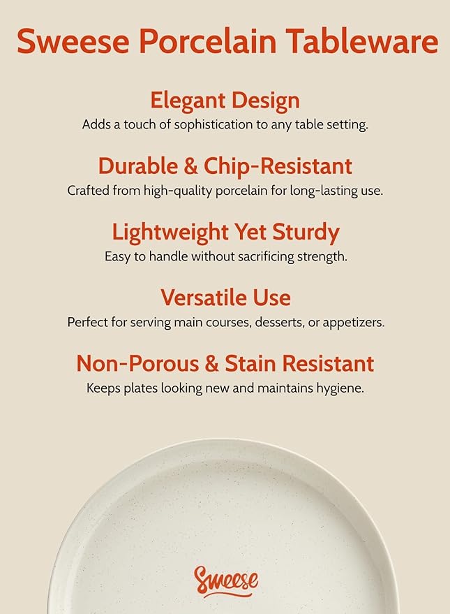 Porcelain Dessert Plates 7.4 Inch Set of 6 - Dove Gray Salad Plates, Dishwasher Microwave Safe, Smooth Glaze
