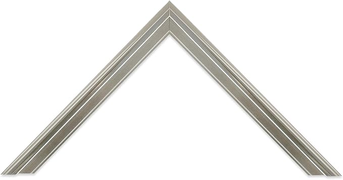 Frame My Mirror Silver Metal Framed Mirror, 32" x 32" Mirror for Bathroom, Metal Frame, True Reflections Glass, Chrome Finish, Stanton Design, Hangs Horizontally or Vertically, Made in USA