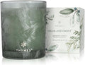 Thymes Scented Candles for Home Decor - Luxury Home Fragrance Gifts for Women & Men - Winter Candles with Crisp Notes of Sage, Eucalyptus, & Cypress Needles - Sage-Green (Highland Frost, 6.5 oz)