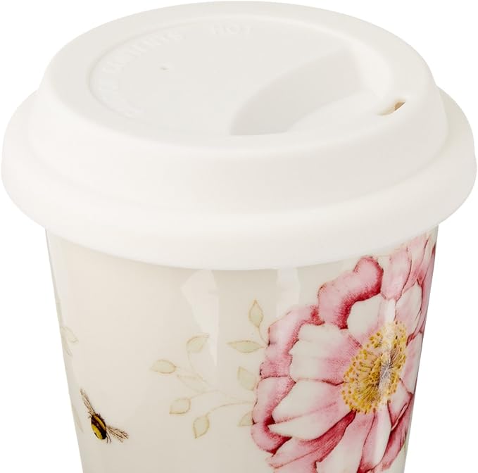 Lenox 837583 Butterfly Meadow Thermal Travel Mug, Multicolor, 1 Count (Pack of 1)