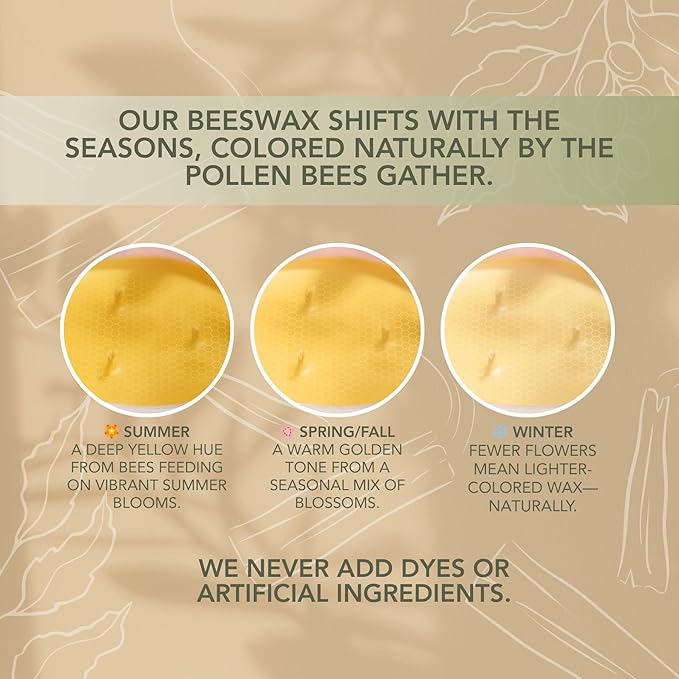 Palo Santo - Palo Santo & Bergamot Pure Beeswax Candle - 90+ Hours Long Burning Classically Designed Non-Toxic Scented Candles for Home Decor and Aromatherapy to Stress & Anxiety Relief - 15 Oz