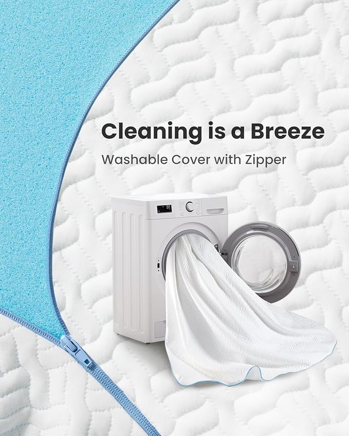 Dreamsmith Twin Mattress Topper - 3 Inch Cooling Gel Memory Foam Mattress Pad for Pressure Relief, Bed Topper with Removable Washable Soft Cover Non-Slip, CertiPUR-US & Oeko-Tex Certified