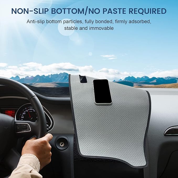Dashboard Cover Mat Custom Fit for Nissan Rogue 2021 2022 2023 2024 2025 T33 Dash Cover Nonslip Dash Mat Protector Sunshade No Glare Black (Not for Nissan Rogue Sport)
