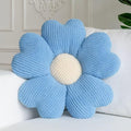 Sioloc Flower Throw Pillow, Cute Daisy Floor Seat Cushion, Aesthetic Fun Decorative Pillows for Bed Sofa Couch(SkyBlue,15.7Inch)