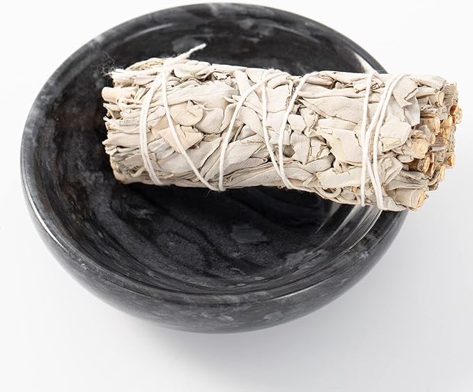 Incense Holder, Natural Marble Incense Holder for Sticks with 9 Holes, Handmade Incense Stick Burner Ideal for Smudging, Incense Burning, Decoration
