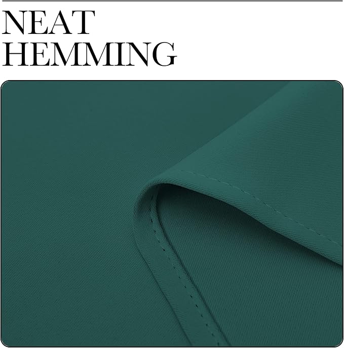 NICETOWN Patio Glass Door Panels - Blackout Curtains for Bedroom, Living Room and Dining Room (Hunter Green, 42x95 inches, 1 Pair)