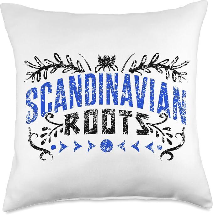 Cute Lover Expert Norse Scandinavians Scandinavian Roots Scandinavia Scandinavic Nordic Throw Pillow, 18x18, Multicolor