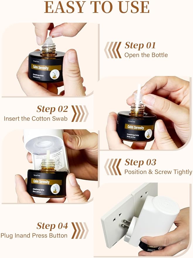 SF101S Smart Wi-Fi Waterless Ultrasonic Essential Oil Diffuser–100% Plant-Based,120-Day Natural Air Freshener & Aromatherapy scent Diffuser Covers 100㎡ for Home,Hotel-Azure Woods