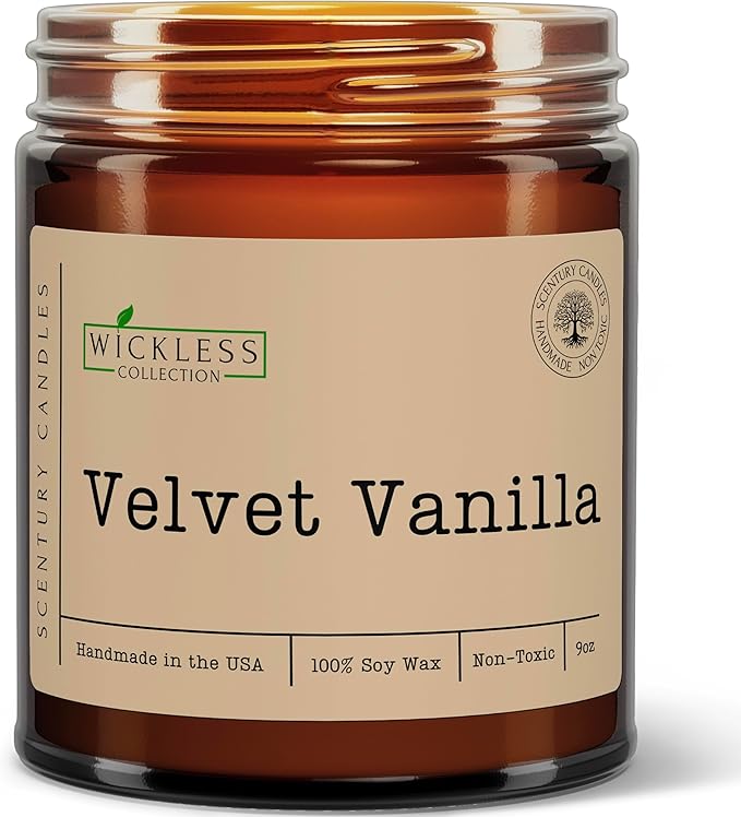 Wickless Candles for Candle Warmer Lamp, Many Scents to Choose, 100% Non-Toxic Soy Wax, Scented Candle Melts for Warming Plate, Handmade in The USA (Velvet Vanilla)