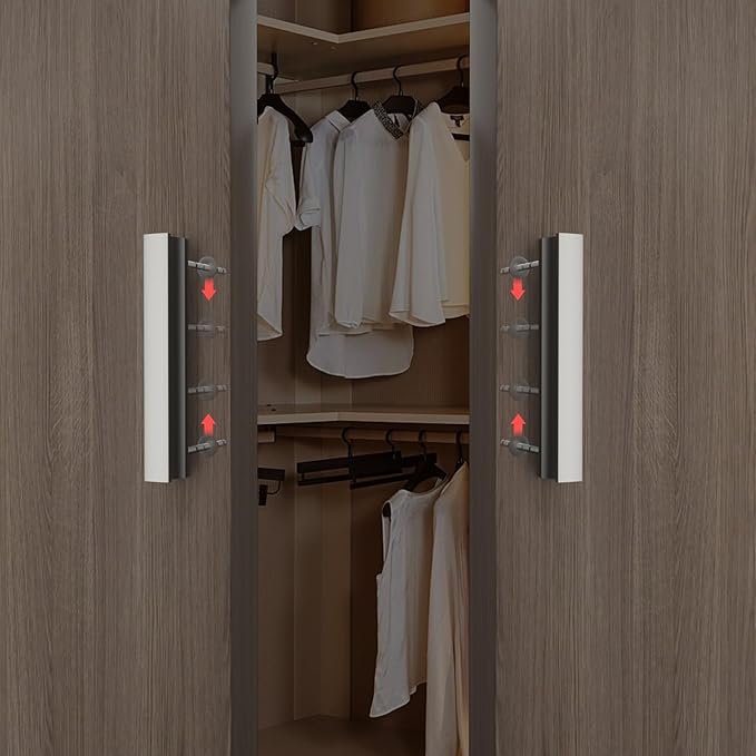 homdiy 25 Pack Adjustable Brushed Nickel Cabinet Pulls 1" to 4" (25-102mm) Adjustable Hole Distance Drawer Pulls