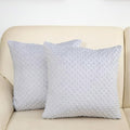 2 Packs Throw Pillow Covers, Neutral Decorative Couch Pillow Cover for Living Room Bed Sofa Rustic Farmhouse Boho Home Decor, Soft Plush Cushion Case Slipcover (Gray, 18"x 18")