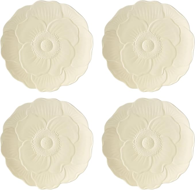 Lenox 897770 Butterfly Meadow Floral Accent Plates, Yellow, Set of 4