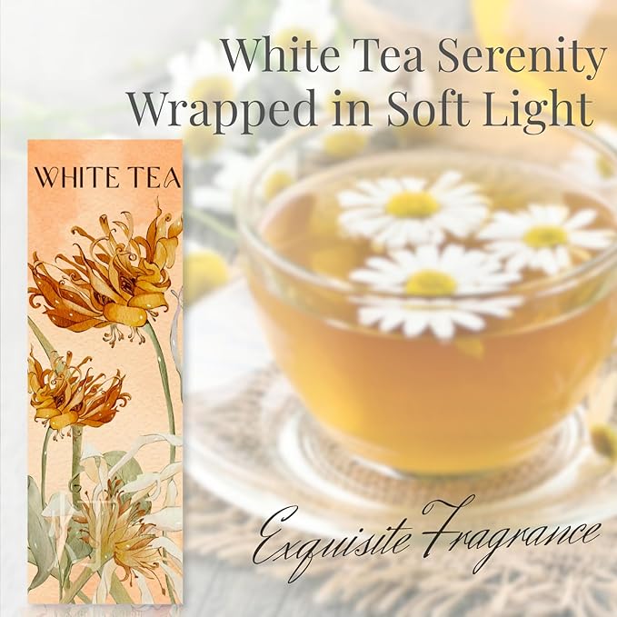Luxury Japanese Incense Sticks 60sticks White Tea Jasmine Musk Grapefruit Coreless Low Smoke Natural Charcoal Free Non Toxic Aromatherapy Meditation Calming Stress Relief Relaxation Yoga TOMORI