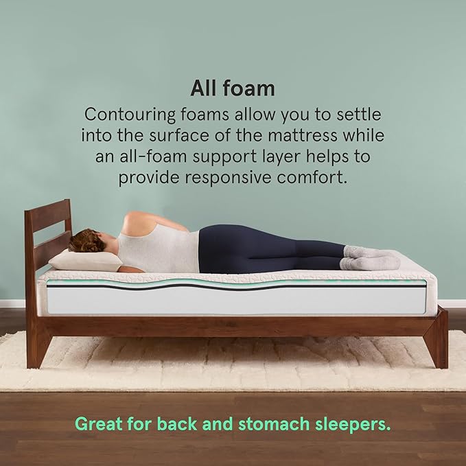 Kin By Tuft & Needle Firm 8" King Adaptive Foam Mattress in a Box, Cooling Pressure Relief, Balanced Support, 100 Night Trial, Fiberglass-Free, CertiPUR-US, 10-Year Limited Warranty