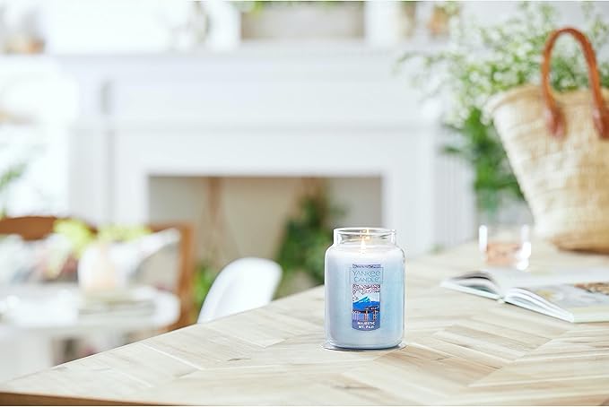 Yankee Candle Majestic Mt. Fuji Large Jar Candle,Light Blue, Coconut Scent