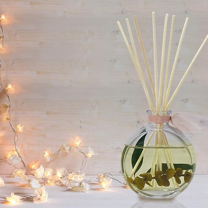 LOVSPA Reed Diffuser Set, Winter Woods Scented Oil Diffuser with Sticks, Home Fragrance Accessories for Bathroom Shelf Decor, Aroma Diffusers for Home or Office Desk, USA Made