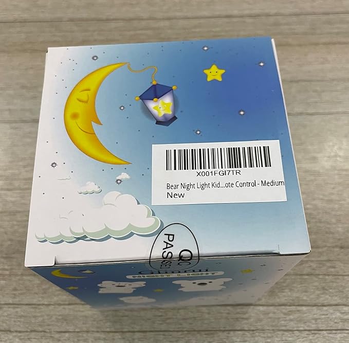 Bear Night Lights for Kids, Bedside lamp for Children, Baby Nursery Light - Break Resistant/Eye Caring/Adjustable Brightness Color/Time Setting/Gifts for Kids Babies Boys Girls - Medium
