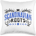 Cute Lover Expert Norse Scandinavians Scandinavian Roots Scandinavia Scandinavic Nordic Throw Pillow, 16x16, Multicolor