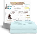 SUPREME ELEGANCE 100% Organic Cotton Percale Twin Sheet Set – Crisp & Breathable Cooling Cotton Bedding, Deep Pocket Fits up to 18″, Soft & Durable, Pale Aqua, 3-Piece Set