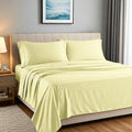 Carressa Linen 100% Egyptian Cotton Queen Sheet Set - Luxury 1500 High Thread Count Egyptian Cotton Sheets Queen Size (4 PC, Beige), Silky Soft, Cooling, 17" Deep Pocket Sateen Weave Hotel Bedding