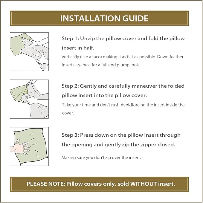 Meekio Set of 2 Olive Green Pillow Covers 12x20, Linen Look Throw Pillow Covers with Flange Edge for Sofa Couch Living Décor