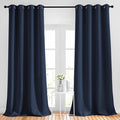 NICETOWN Window Drapes Long Curtains - (52 inches Wide x 108 inches Long, Navy, 2 Pieces) Living Room Panels Grommet Top Window Treatment for Hall & Guest Room