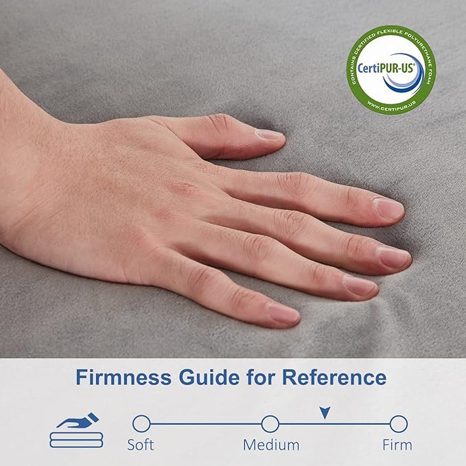 SINWEEK Tri Folding Mattress with Storage Bag 4" Foldable Mattress Foam Topper Floor Cot Mattress, Guset Bed with Machine Washable Cover and Waterproof Lining, CertiPUR-US Certified 31 x 75 Inch